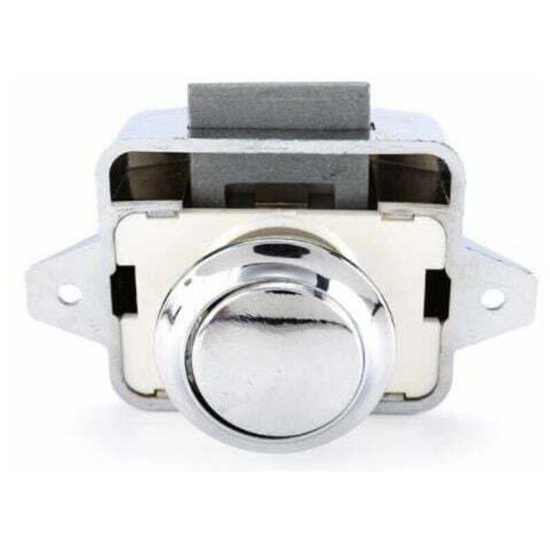 5 pièces,Bouton poussoir Loquet - sans clé Serrure de meuble,Argent