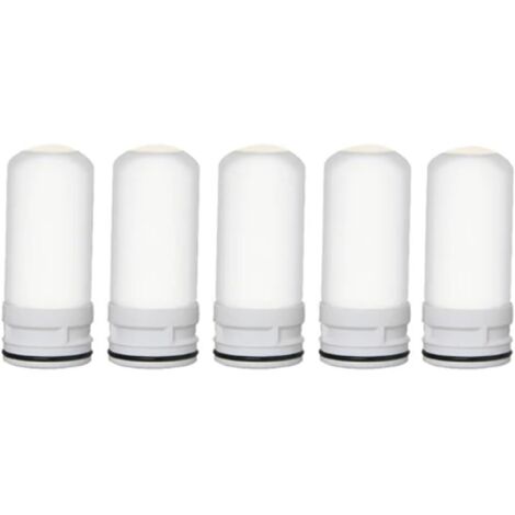 5 Piezas de Repuesto de Filtro Interno de CeráMica para Grifo, Purificador de Agua, Grifo de Cocina, Filtro Lavable, óXido