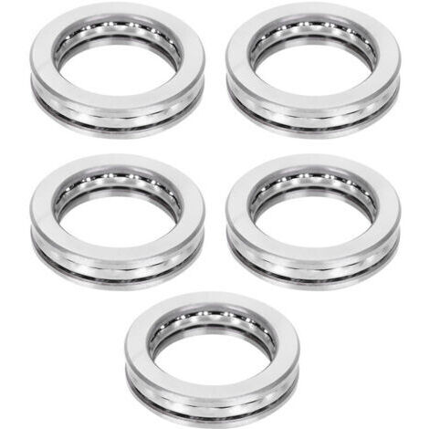 5 piezas de rodamientos de bolas, rodamientos de bolas para fuerza axial 51107, accesorios de aeronaves, material industrial de alta precisión para montaje