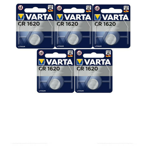 5 piles Varta CR1620