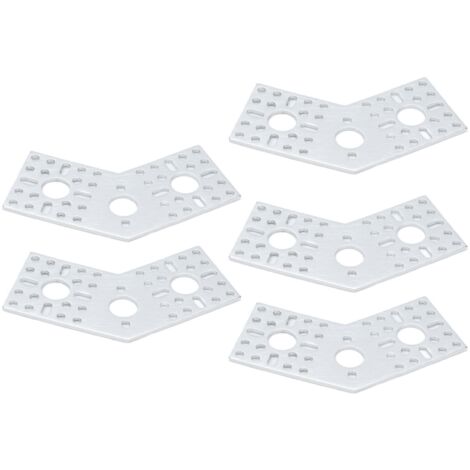 5 plaques à grille perforée en alliage d'aluminium pour fixation de pièces robotiques et équipements industriels (lot de 5)