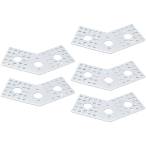 5 plaques à grille perforée en alliage d'aluminium pour fixation de pièces robotiques et équipements industriels (lot de 5)
