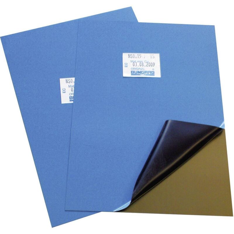 5 plaques en maillechort revêtement positif (l x l x h) 140 x 200 x 0.20 mm Bungard 172020.140