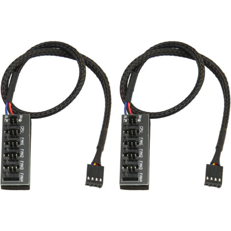 5-Port 4-Pin PWM Lüfter-Hub, 35 cm Kabel für PC-Gehäuse und Lüfter