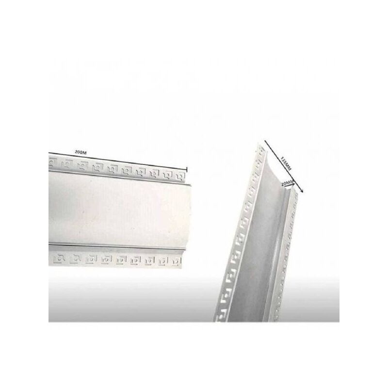 Image of Trade Shop Traesio - Trade Shop - 5 Profili In Alluminio 2mt a Incasso Senza Copertura Per Strip Led Strisce Al-17