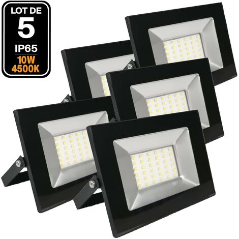 5 Projecteurs Led 10W Ipad 4000k Haute Luminosité