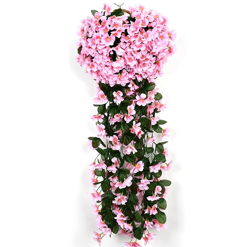 Tlily - 5 PéTales OrchidéE Simulation Fleurs Artificielles Fausse Fleur FêTe de Mariage DéCoration FêTe des MèRes Jardin Mur Rose