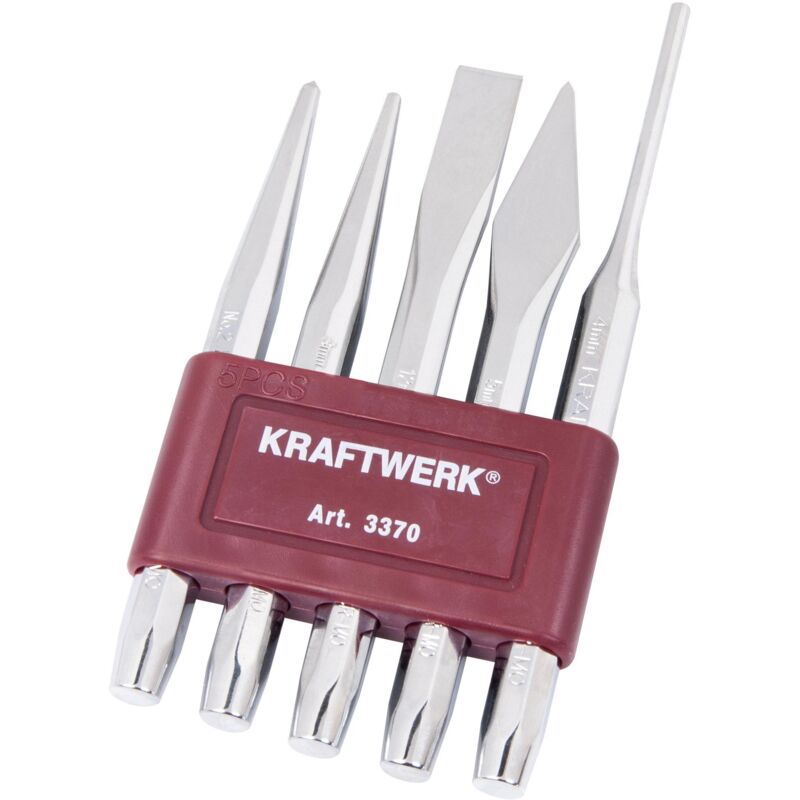 5-pzs. Set cortafrios,botadores buriles