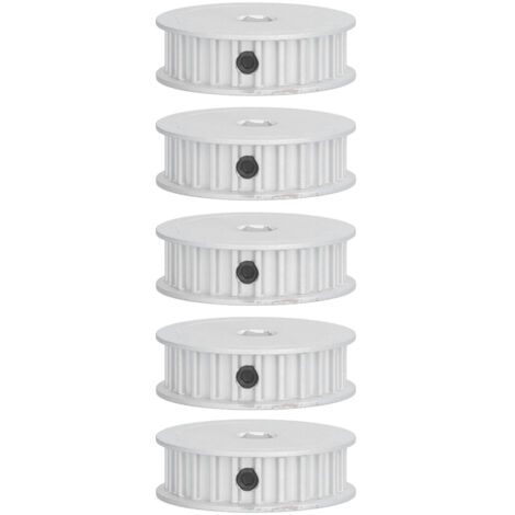 5 Roues de Poulie Courroie de Distribution Synchrones 24T, Noyau Hex 8mm, Pas 5mm, pour HTD 5414‑4008‑0024, Lot de 5
