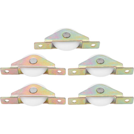 5 Roues de Poulie pour Fenêtre à Glissement Silencieux, Compatibles Portes Coulissantes et Armoires, Diamètre 30 mm