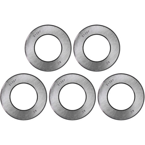 5 roulements à billes de butée axiale 51207 pour grues, pompes à eau verticales et applications industrielles