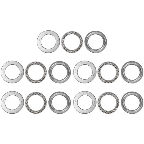 5 Roulements à Billes de Poussée 51109, Série Extra Légère en Acier pour Charges Axiales, Accessoires Industriels