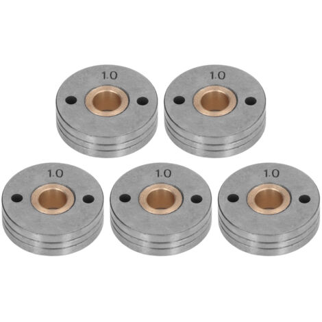 5 roulements à billes en acier pour guide de fil de soudure, double entraînement, 0.8‑1.0mm, 5 pièces