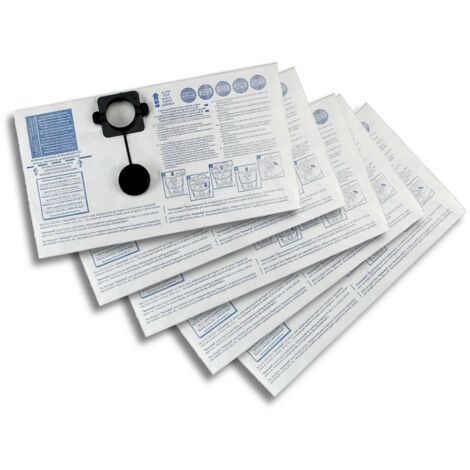 5 Sacchi in carta 20lt CAD 1, Sacchetti per aspirapolvere Gisowatt