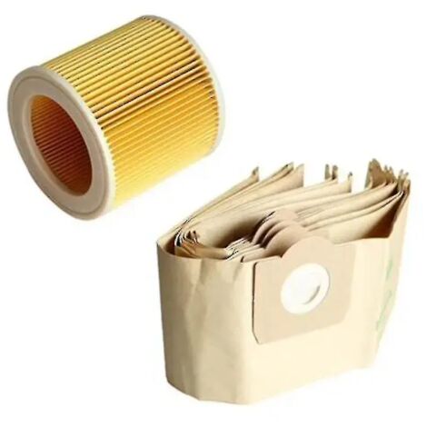 5 sacs d'aspirateur 1 filtre pour aspirateur Karcher WD3 Premium (kk)[CO]-AquaForge