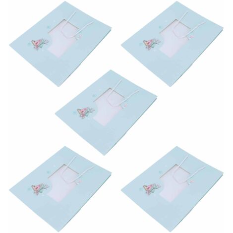 5 Sacs en Papier Cadeau Unique avec Motif Griffe d'Ours - Idéal pour Emballage Cadeau et Shopping Écologique