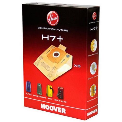 5 sacs H7 pour ALPINA ARIA SENSOTRONIC VOGUE ELITE (36074-44522) (09026177) Aspirateur HOOVER