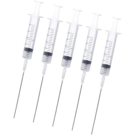 5 seringues à encre graduées 10ml pour rechargement de cartouches d'imprimante