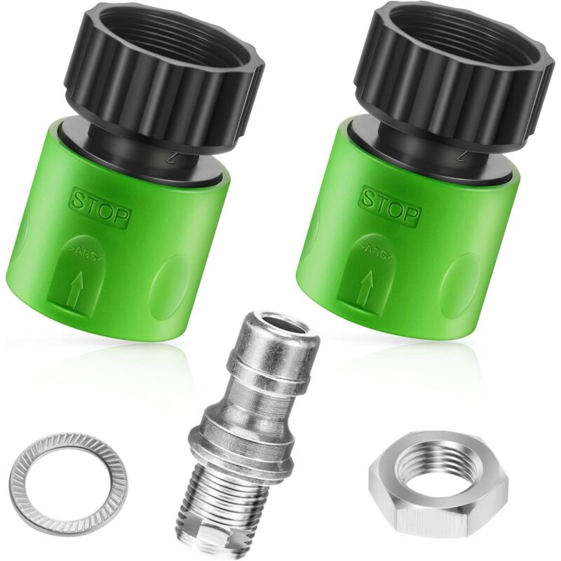 5 set Kit de lavage du plateau de la tondeuse à gazon, Kit d'adaptateur de lavage du plateau, Accessoires de nettoyage pour tondeuse à gazon