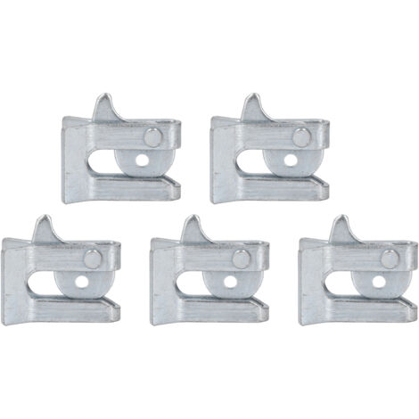 5 Sets Pig Fence Door Latch Thickened Galvanized Steel Plate Farm Gate Latch for Farrowing Bed Farm Gate Wall thickness 3.5mm