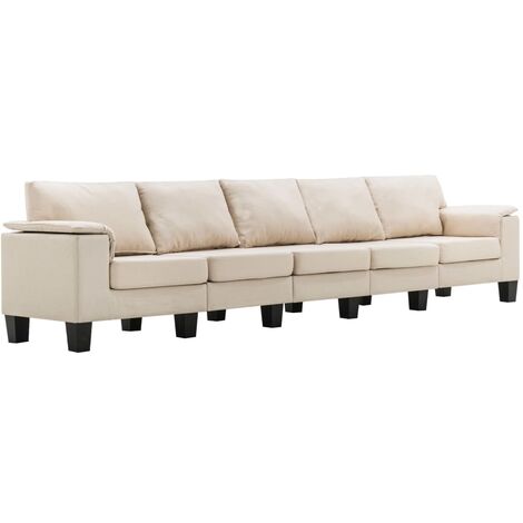 Sofa 5er Stoff Polstersofa Loungesofa Couch Sitzmöbel mehrere Auswahl