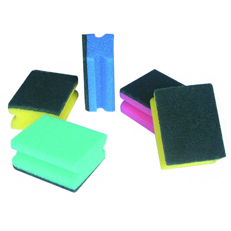 Set 5 spugne abrasive 7X6XH4XM con impugnatura