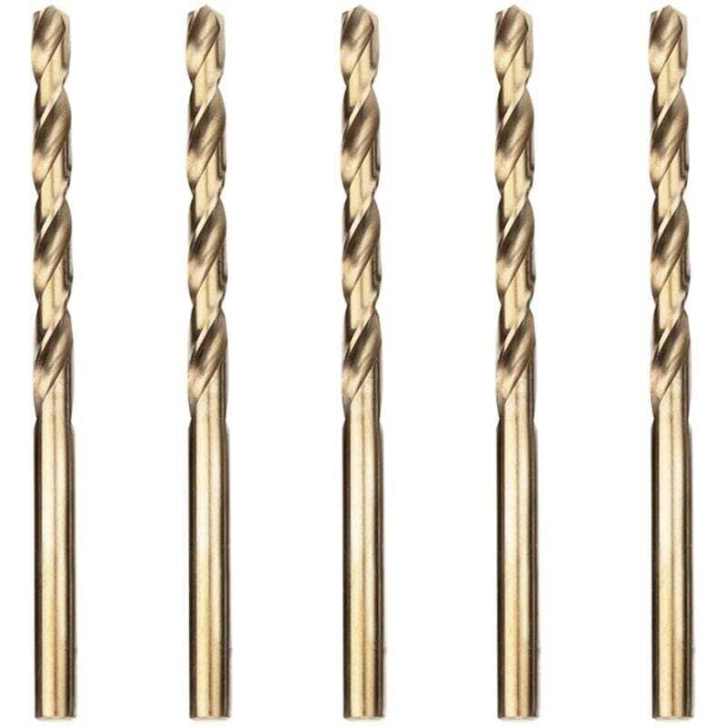 Image of 5 Stück 5,0 mm Profi-Spiralbohrer für Metall, Edelstahl, Standard DIN 338