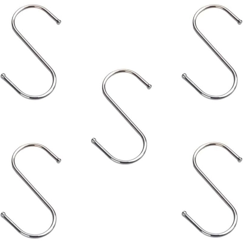 Image of Linghhang - 5 Stück Edelstahlhaken, Aufhängehaken, Küchenhaken, für Badezimmer, Küche, Schlafzimmer