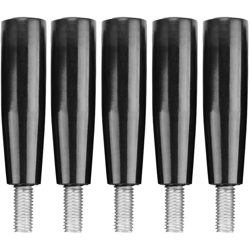 Image of 5 Stück Schleifmaschinen-Ersatzzubehör, Handradschaft für Maschine, drehbarer Bakelitgriff M10X80