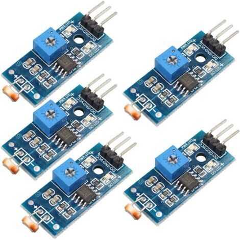 5 Stück digitale Lichtintensitätssensormodule mit Fotowiderständen für Arduino UNO
