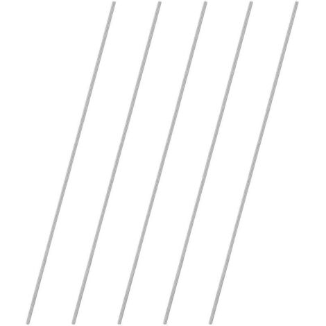 5 Stück M5 x 400 mm, 304 Edelstahl, Rechtsgewinde, Vollgewindestangen für Möbelankerbolzen/Klemmen/Klammern, Schrauben mit metrischem Gewinde