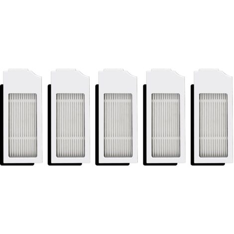 (5 Stück) N20 Plus Weiß HEPA Filter Kompatibel mit ECOVACS DEEBOT N20 Plus/ N20 Pro Plus/ X1 Omni/X1 Omni/T10 Plus/T10 Turbo/T10 Omni, Roboter Staubsauger Filter Kit