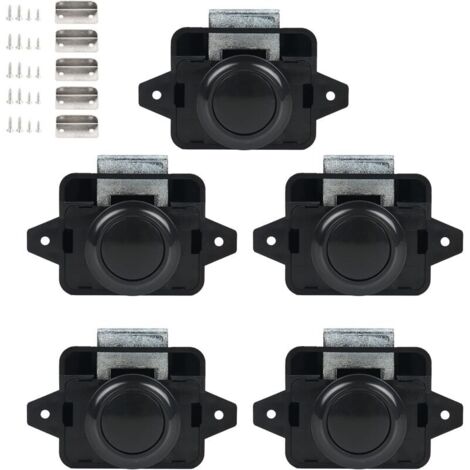 Knpwer 4 Stück Push Button Catch Door Lock,Keyless Produktbild-Vorschau 5
