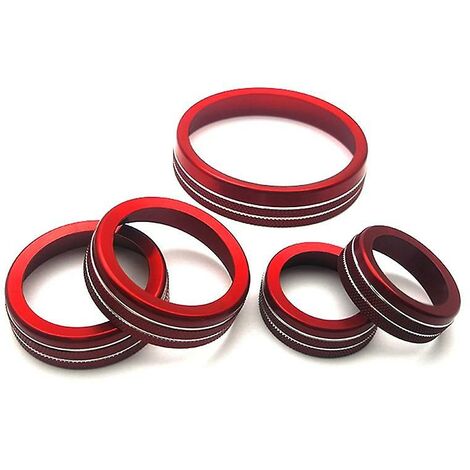 5 Stück Rot Klimaanlage Scheinwerfer Schalter Knopf Allradantrieb Anhänger Schalter Knopf Abdeckung für 21–22