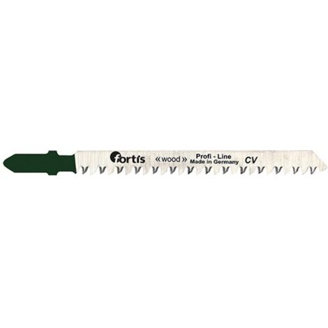 5 Stück Stichsägeblätter für Holz, gerader, feiner winkelgenauer Schnitt T 308 BP Fortis