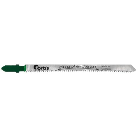 5 Stück Stichsägeblätter für weiches Holz, gerader, feiner Schnitt T 308 B Fortis