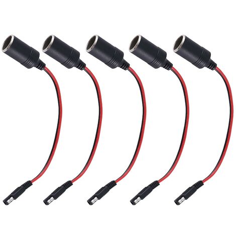 5 stücke Weibliche Leichter Buchse Mit 2 Pin Schnell Release Trennen Stecker Stecker 14awg Verlängerung Ca