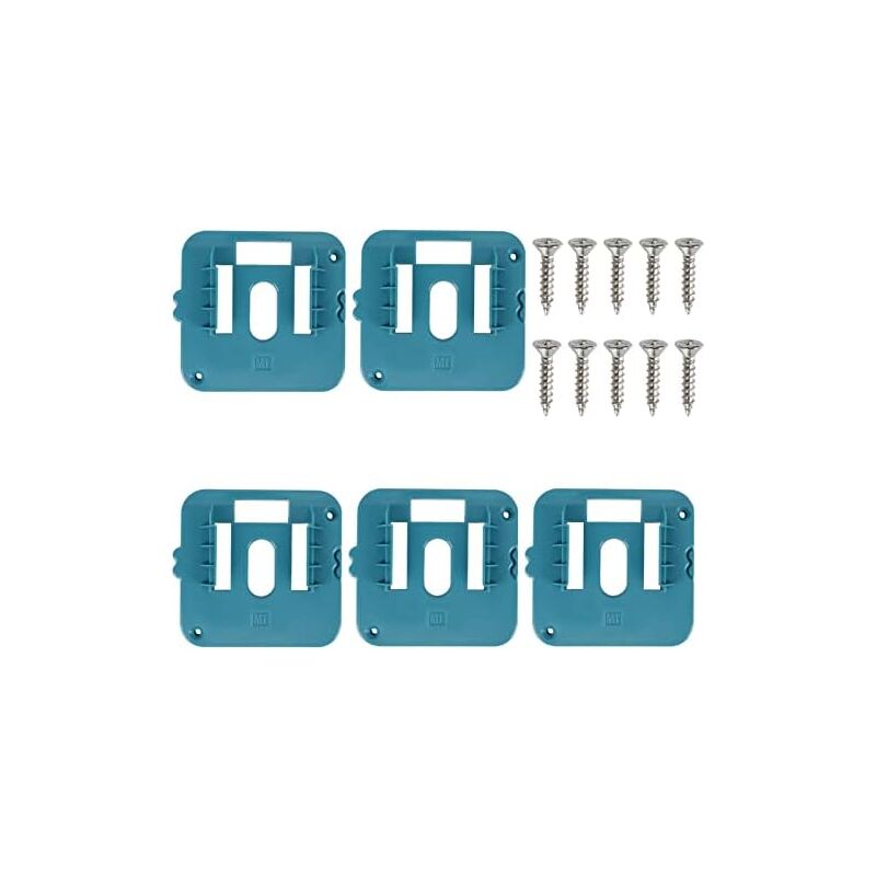 5 supports de batterie pour batterie Makita 18V, support de Suspension de batterie 18V, boîte de rangement de batterie pour BL1860 BL1850 BL1840