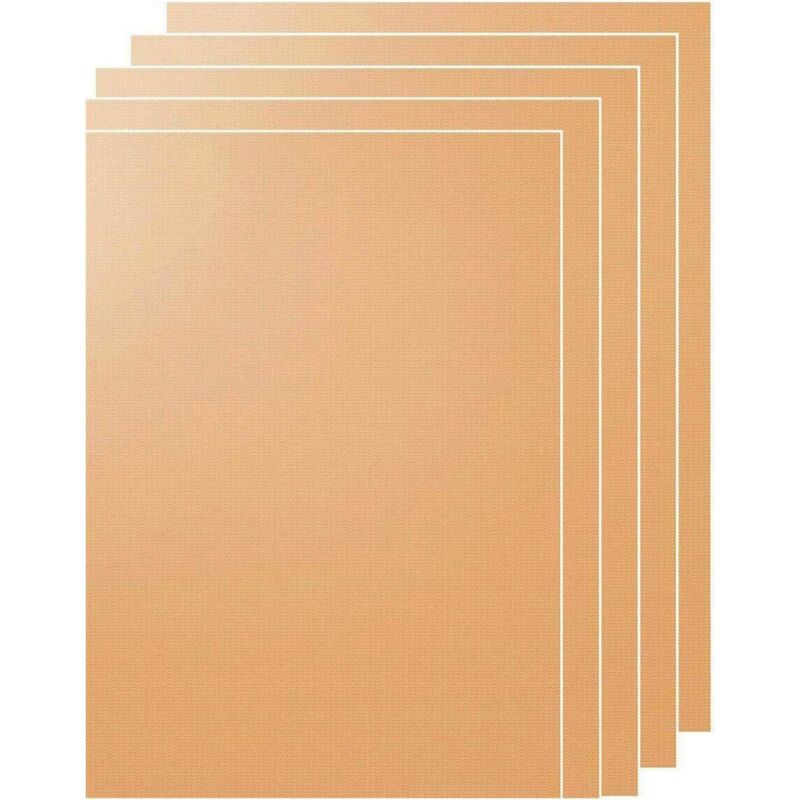 Dpzo - 5 Tapis de Cuisson pour Barbecue, 100% Antiadhésif en Silicone, Taille 400 x 330 mm