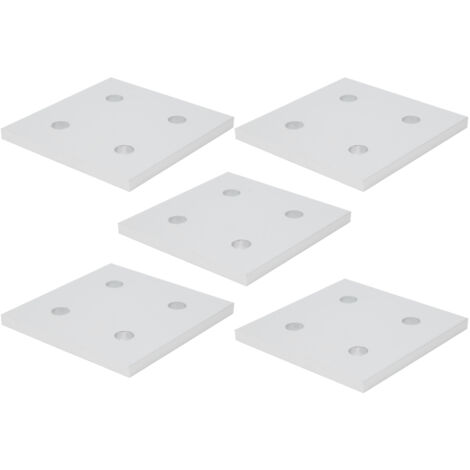 5-teilige vertikale Verbindungsplatte mit 4 Löchern für 8080 Aluminiumprofile, Montage