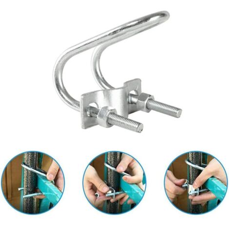 5-teiliger Balkon-Schirmhalter, Schirmhalter für Angelstühle, kompakter Sonnenschirmständer, universelle Metallhalterung, Sonnenschirmständer für Balkongeländer