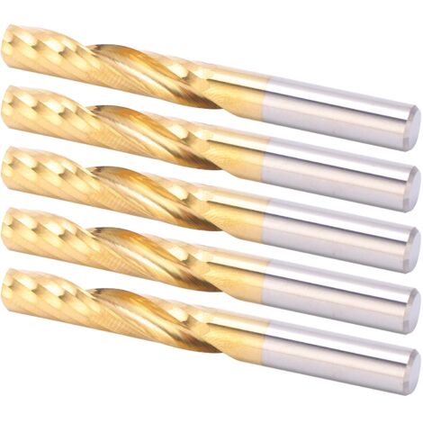 5-teiliger professioneller CNC-Spiralschaftfräser für Metall, Fräszubehör 6x28x55mm
