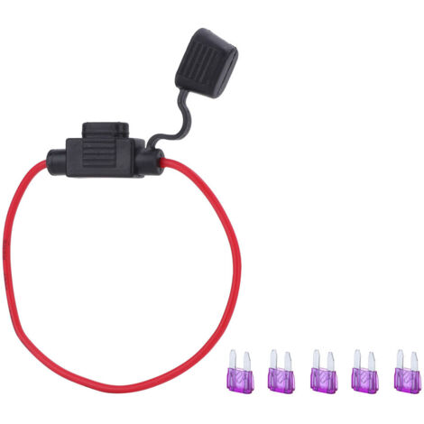 5-teiliger Sicherungshalter mit ATC/ATO-Sicherungen für Auto, Boot, Wohnmobil (3A Flachsicherung)