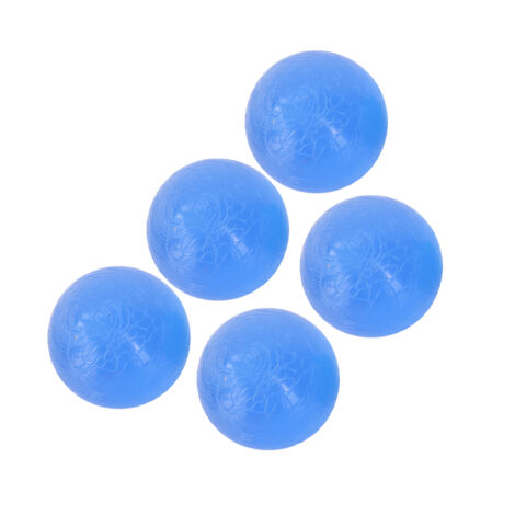 5-teiliger Silikon-Krafttrainingsball für Kraft- und Entspannungsübungen - Blau (Härtegrad 30)