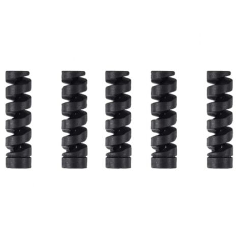 5-teiliger USB-Kabelschutz – Schwarz