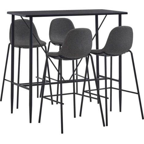 5-teiliges Bar-Set Dunkelgrau