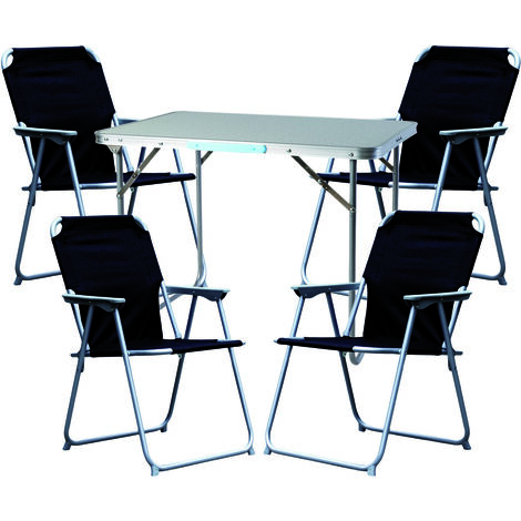 5-teiliges Campingmöbel Set 70x50x59cm-DMC330870+4xDPO2600S