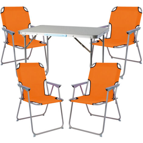 5-teiliges Campingmöbel Set 70x50x59cm-MMC330870+4xMPO2600O