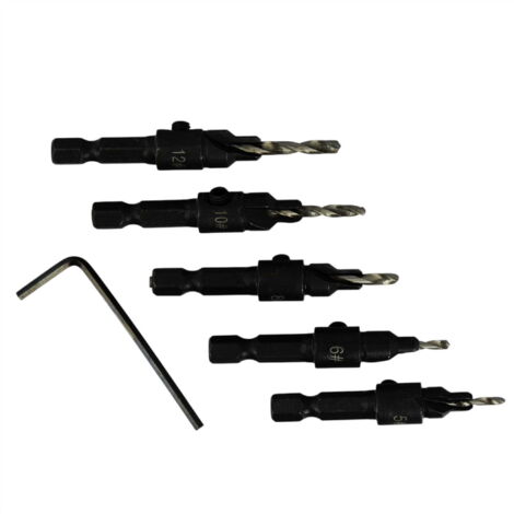 5-teiliges Confirmat-Bohrerset KD10796