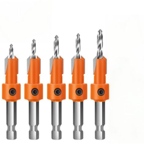 5-teiliges Fräser-Bohrer-Set, 2,5/2,8/3/3,2/3,5 mm, Holzfräser